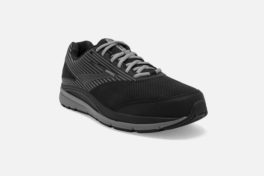 Brooks Addiction Walker Suede Löparskor Herr - Svarta - 9538-IKJHB